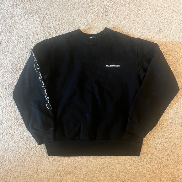 TALENTLESS Other - Talentless Culture for the Driven Sweatshirt Crewneck Size S Black